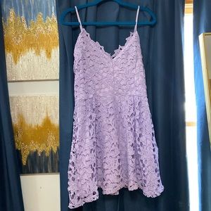 Lavender lace summer dress